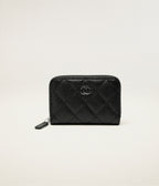 CHANEL AP0216 Classic Zipped Coin Purse Grained Calfskin | 香奈兒 拉鏈銀包 (黑色)