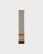 CELINE Scarf brushed fair isle alpaca wool(Natural)