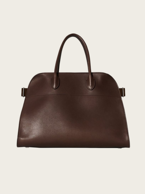 THE ROW Soft Margaux 15 Bag Smooth Leather(Brown)