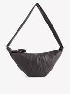 حقيبة كروس جلدية متوسطة الحجم من لومير للرجال | حقيبة يد رجالية (بني غامق)