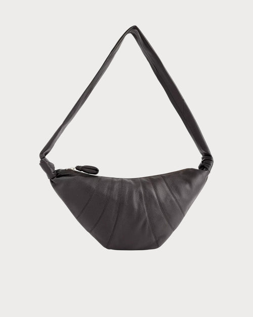 LEMAIRE Men's Croissant Medium Leather Cross-Body Bag | 男仕手袋 (深啡色)