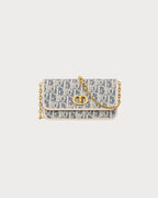CHRISTIAN DIOR Small Miss Caro Pouch with Chain | 迪奧 手袋 (藍色)