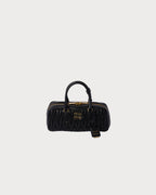 MIU MIU Matelasse Nappa Leather Bag | 繆繆 手袋 (Black)