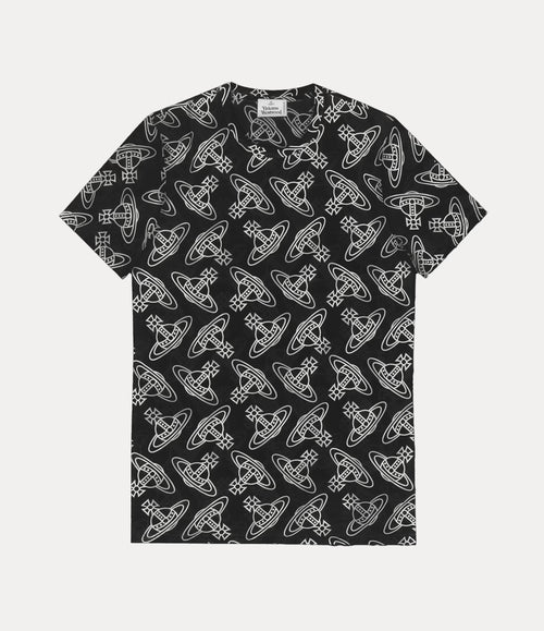 قميص داخلي رجالي بتصميم أورب بالكامل من VIVIENNE WESTWOOD | قميص داخلي رجالي بتصميم أورب بالكامل من VIVIENNE WESTWOOD (أسود)