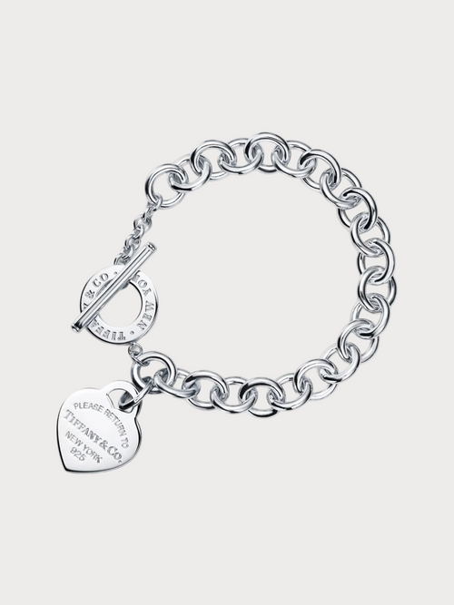 TIFFANY & CO. Return to Tiffany Heart Tag Toggle Bracelet(Silver)