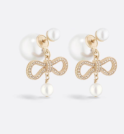 CHRISTIAN DIOR Dior Tribales Earrings Gold-Finish Metal(Gold)
