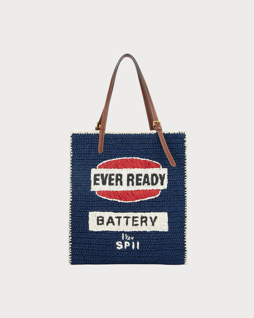 ANYA HINDMARCH Anya Brands Ever Ready Raffia Tote | 安雅·希德瑪芝 草編袋 (藍色)