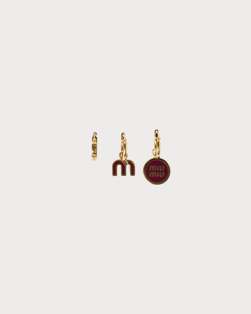MIU MIU Set of Enameled Metal Earrings | 繆繆 耳環 (多色)