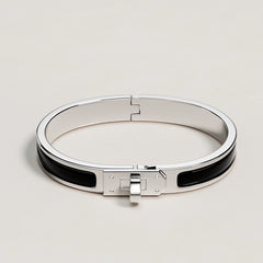HERMES Mini Clic H Bracelet | Hermès Bracelet (Multicolor/Silver Buckle)