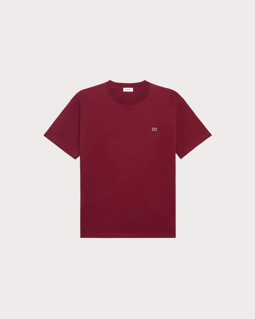 CELINE Men's Triomphe Loose T-Shirt | Celine Men's Short-Sleeve Trim Shirt (Multicolor)