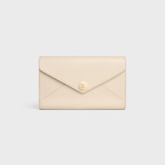 CELINE Envelope Wallet On Chain In Shiny Calfskin | 賽琳 銀包連鏈帶 (多色)