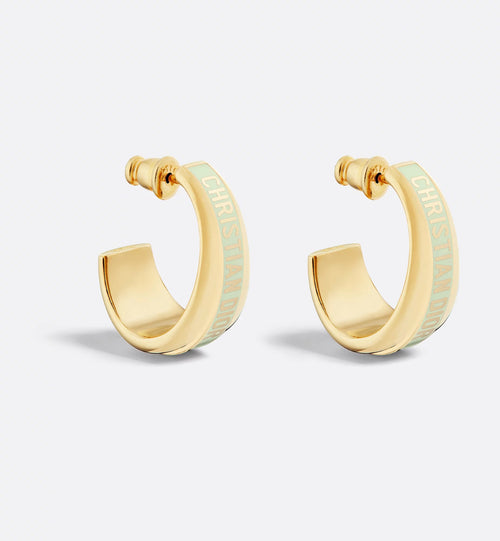 أقراط كريستيان ديور ديور كود، معدن مطلي بالذهب | أقراط ديور (متعددة الألوان)