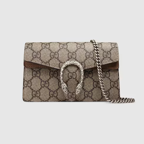 GUCCI Dionysus Bag GG Supreme Canvas(Mini/Brown)