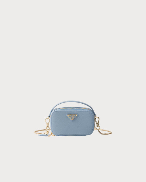 PRADA Saffiano Leather Mini-Pouch | 普拉達 迷你手袋 (Light Blue)