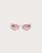 MIU MIU Logo Sunglasses Pink Beg Shaded Lenses(粉米漸層鏡片)