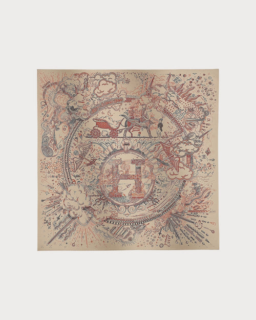 HERMES Please Hold The Line Scarf 90 | Hermès silk scarf (multicolor)