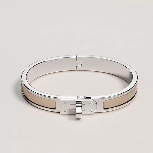 HERMES Mini Clic H Bracelet | Hermès Bracelet (Multicolor/Silver Buckle)
