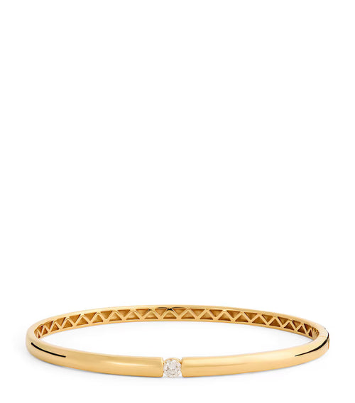 PERSEE Yellow Gold and Diamond Zeus Bangle | 黃金鑽石宙斯手環 (黃金)