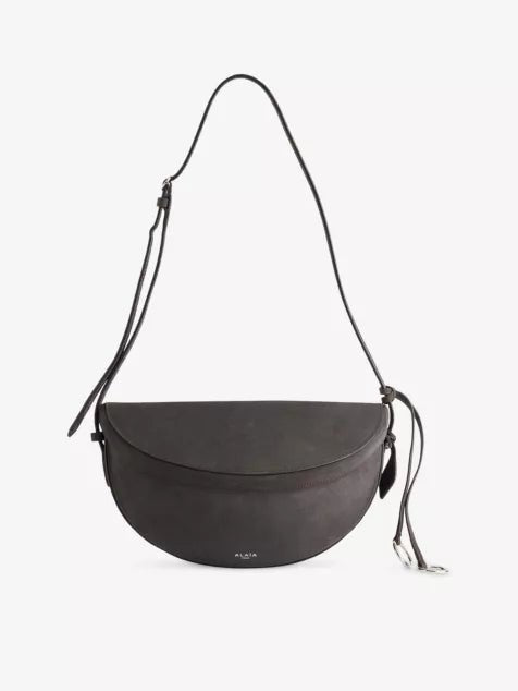 ALAIA Hip East West Nubuck - Leather Cross - Body Bag Anthracite | 手袋 (深灰色) - LondonKelly 英國名牌代購