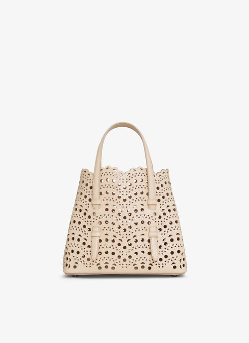 ALAIA Mina 20 Bag In Vienne Wave Calfskin | 手提袋 (白色) - LondonKelly 英國名牌代購