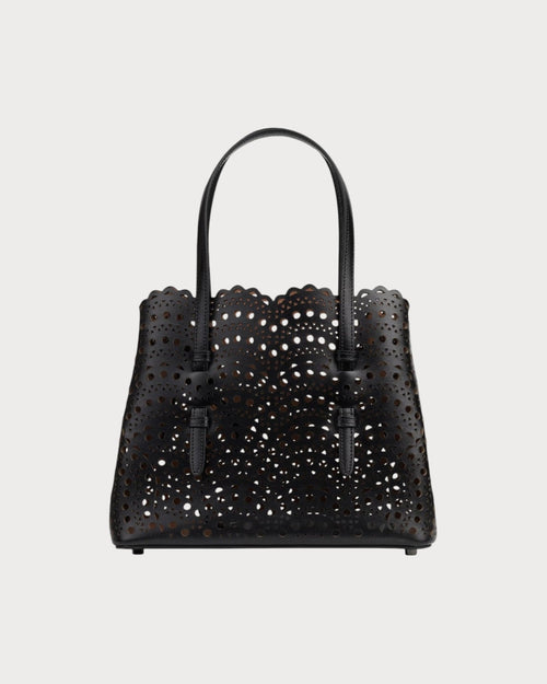 ALAIA Mina 25 Bag In Vienne Wave Calfskin(Black) - LONDONKELLY 英國名牌代購