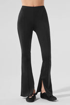 ALO YOGA High - Waist Zip It Flare Legging | 高腰拉鍊喇叭緊身褲 (黑色) - LondonKelly 英國名牌代購