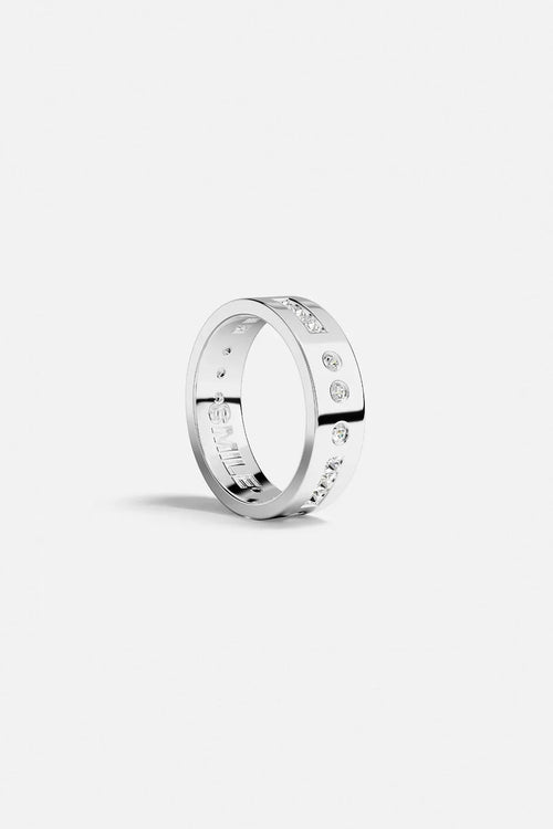 APM MONACO A21436OX SMILE Morse Code Ring | 摩斯密碼戒指 (銀色) - LondonKelly 英國名牌代購