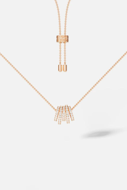 APM MONACO AC4693OX Hoop Silver Adjustable Necklace | 銀色圓圈可調式項鍊 (多色) - LondonKelly 英國名牌代購