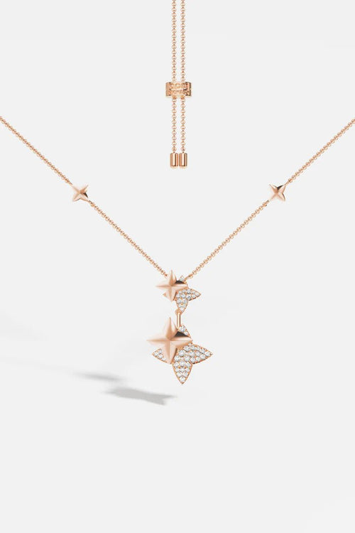 APM MONACO AC7666OX Double Meteorites Silver Adjustable Necklace | 雙重可調式頸鏈 (多色) - LondonKelly 英國名牌代購