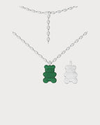 APM MONACO AC7819XKG XL Mint Yummy Bear Chain Necklace | 鏈條頸鏈 (銀色) - LondonKelly 英國名牌代購