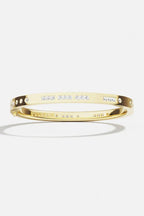 APM MONACO YB4604OX BONHEUR Morse Code Bangle | 摩斯密碼手鐲 (黃金) - LondonKelly 英國名牌代購