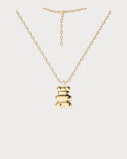 APM MONACO YC7949OX XL Loulou Yummy Bear Chain Necklace | 鏈條項鍊 (黃金款) - LondonKelly 英國名牌代購
