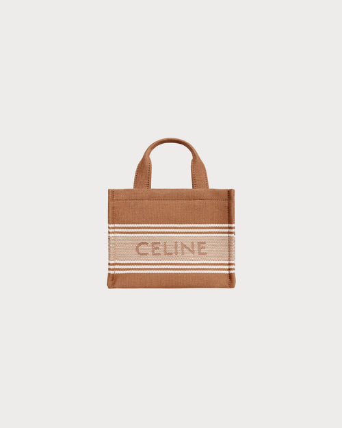 CELINE Small Cabas Thais In Striped Textile | 賽琳 手提袋 (細碼/啡色) - LondonKelly 英國名牌代購