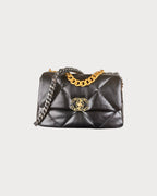 CHANEL AS1160 Small 19 Bag | 香奈兒 手袋 (黑色金扣) - LONDONKELLY 英國名牌代購