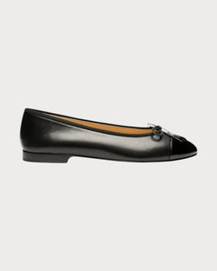 CHANEL G02819 Ballerina Flat Lambskin & Beige Black | 香奈兒 平底鞋 (多色) - LONDONKELLY 英國名牌代購