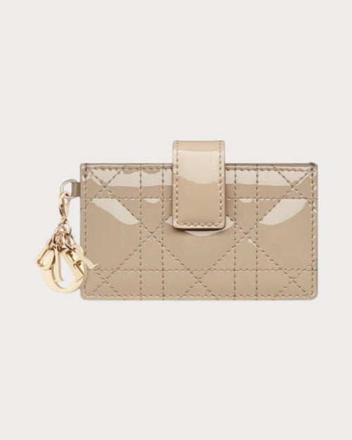 CHRISTIAN DIOR Lady Dior Jasmine Card Holder Calfskin | 迪奧 卡套銀包 (多色) - LONDONKELLY 英國名牌代購