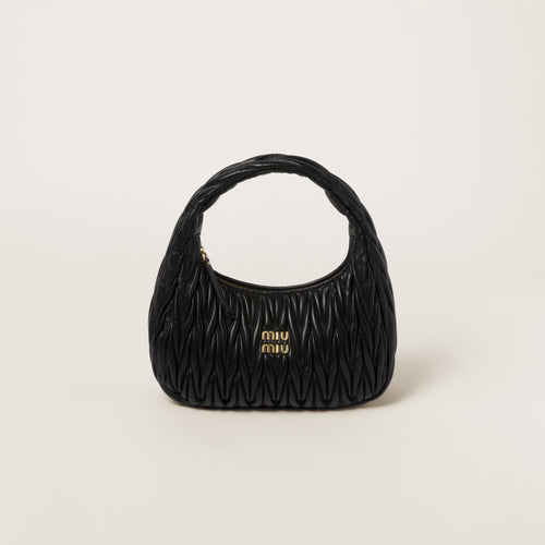 MIU MIU Wander Matelasse Nappa Leather Hobo Bag L Size | 繆繆 腋下袋 (大碼/Black)