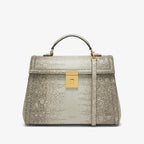 DEMELLIER The Midi Paris Natural Lizard - Effect | 手袋 (灰白色) - LondonKelly 英國名牌代購