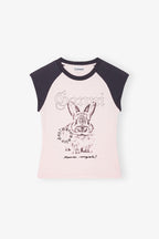 GANNI Pink Basic Jersey Bunny T-shirt | 短袖兔仔上衣 (粉紅色) - LondonKelly 英國名牌代購