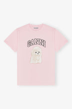GANNI Pink Poodle Print T-shirt | 短袖貴賓狗T恤 (粉紅色) - LondonKelly 英國名牌代購