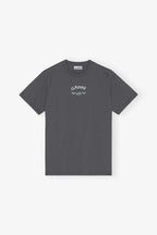 GANNI Relaxed GANNI T-shirt | 短袖上衣 (灰色) - LondonKelly 英國名牌代購