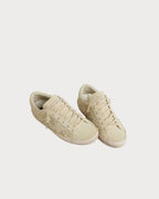 GOLDEN GOOSE Women’s Super - Star in beige suede with pearls and Swarovski crystals | 黃金鵝 女款 Super - Star 米色麂皮款,搭配珍珠與施華洛世奇水晶(米色) - LondonKelly 英國名牌代購