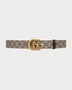 GUCCI GG Marmont Reversible Belt | 古馳 皮帶 (3.7CM/啡黑色) - LondonKelly 英國名牌代購
