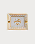 HERMES Mosaique au 24 gold Ashtray | 愛馬仕 煙灰缸 (金色) - LondonKelly 英國名牌代購