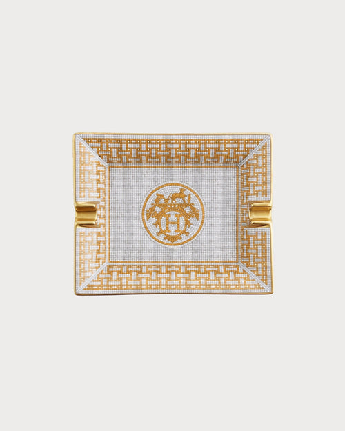 HERMES Mosaique au 24 gold Ashtray | 愛馬仕 煙灰缸 (金色) - LondonKelly 英國名牌代購
