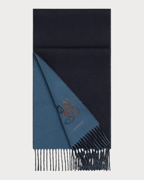 HERMES Recto - Verso PM H Puzzle Scarf | 愛馬仕 男仕頸巾 (多色) - LONDONKELLY 英國名牌代購