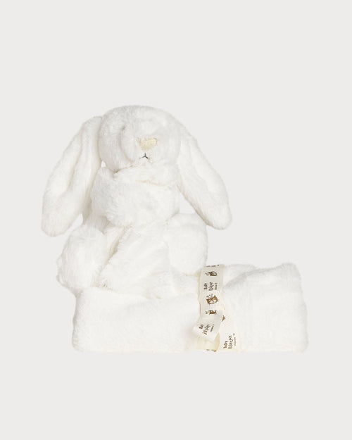 JELLYCAT Luxe Bashful Bunny Soother | 害羞的兔子安撫毛巾 (白色) - LondonKelly 英國名牌代購