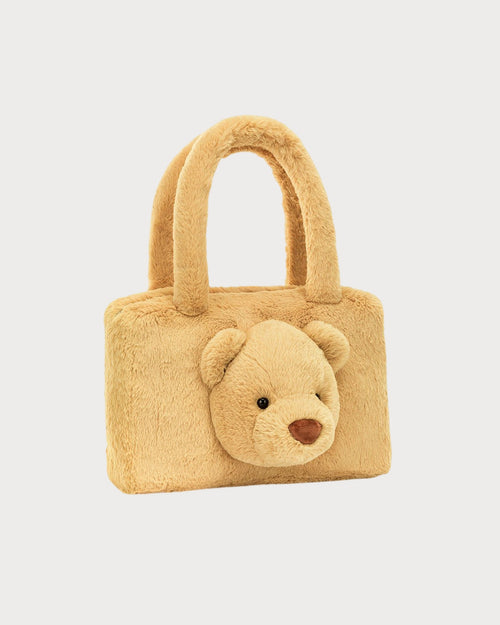 JELLYCAT Smudge Bear Tote Bag | 小熊手提袋 (啡色) - LondonKelly 英國名牌代購