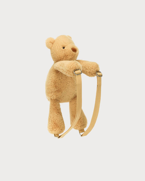 JELYYCAT Smudge Bear Backpack | 熊仔公仔背囊 (啡色) - LondonKelly 英國名牌代購