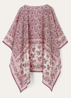 LORO PIANA Daniela Poncho | 流蘇斗篷披肩 (粉色) - LondonKelly 英國名牌代購